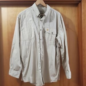 Beretta Mens Button Down Longsleeve Shirt  Ivory L